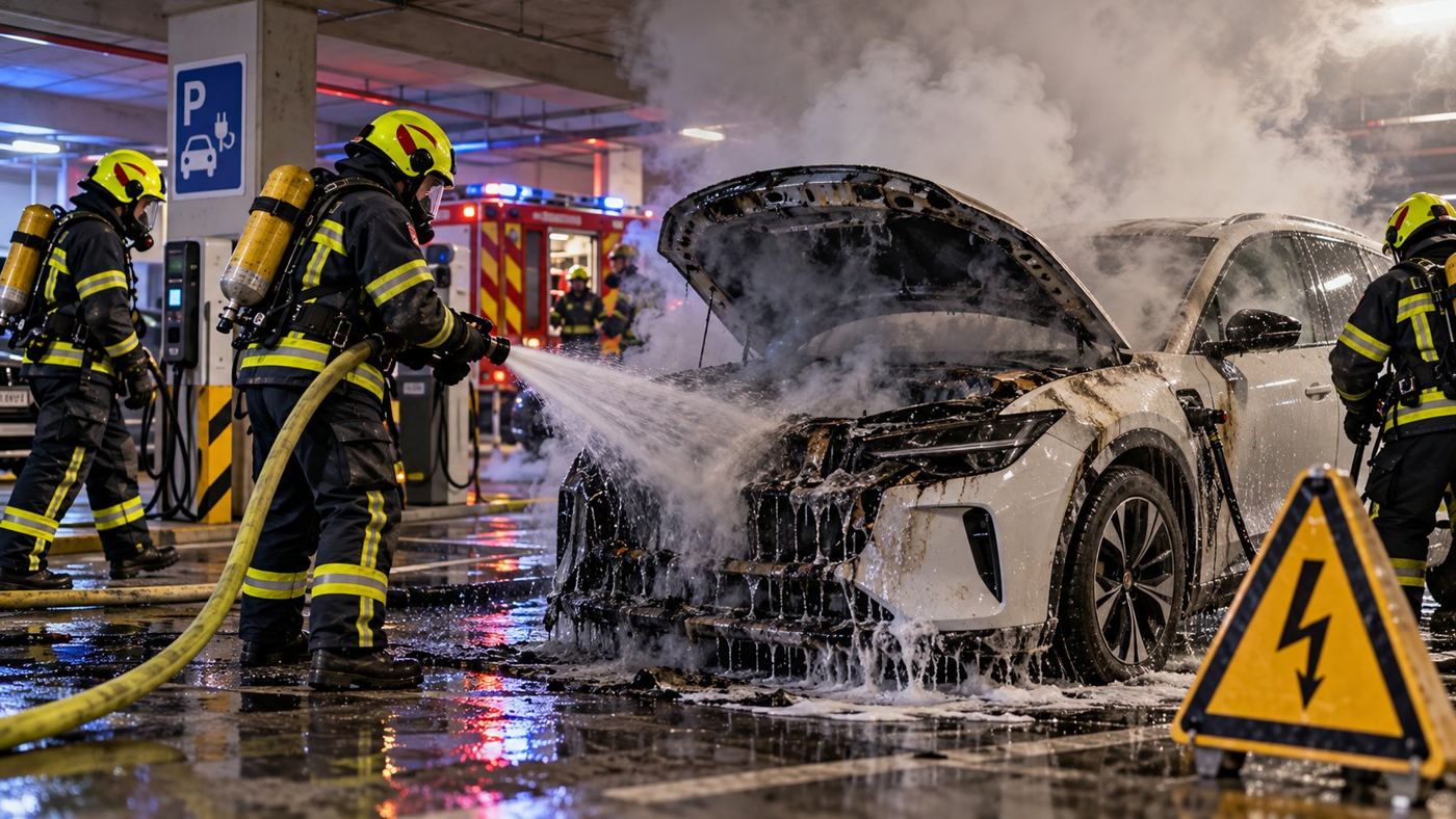 Gašenje požara električnog automobila