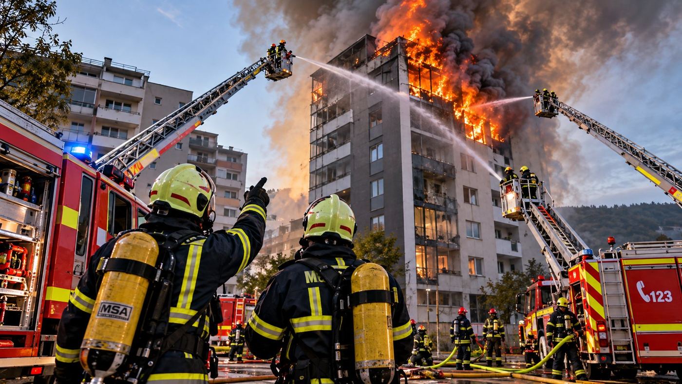Gašenje požara visokog objekta